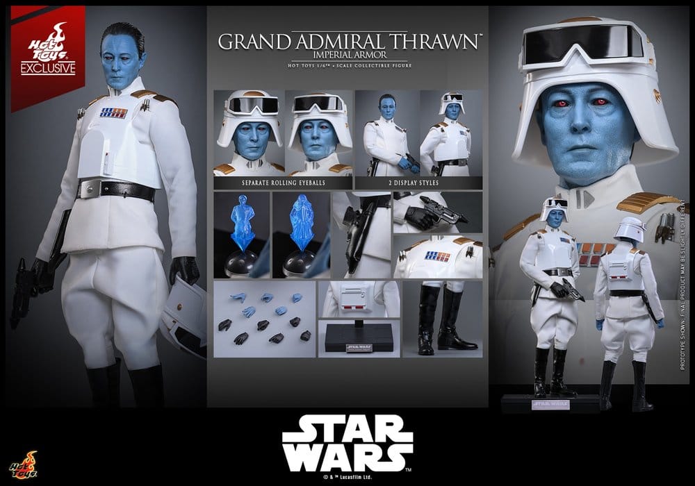 Hot Toys Star Wars Rebels Grand Admiral Thrawn (Imperial Armor) Hot Toys Exclusive 1/6 Actionfigur