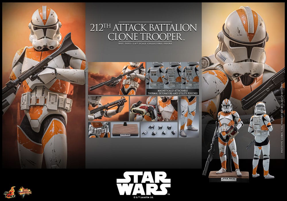 Hot Toys Star Wars The Clone Wars 212th Attack Battalion Clone Trooper 1/6 Actionfigur