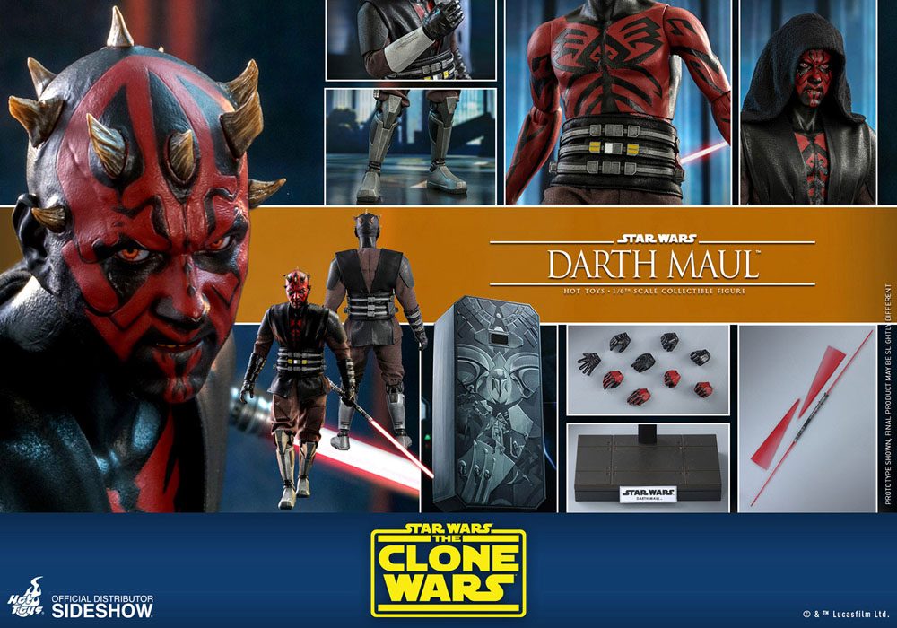 Hot Toys Star Wars The Clone Wars Actionfigur 1/6 Darth Maul 29 cm