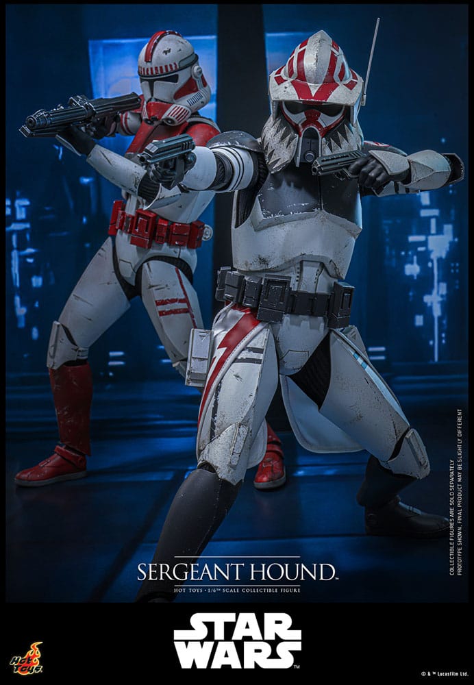 Hot Toys Star Wars: The Clone Wars Actionfigur 1/6 Sergeant Hound 30 cm