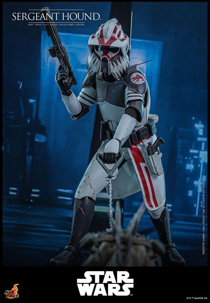 Hot Toys Star Wars: The Clone Wars Actionfigur 1/6 Sergeant Hound 30 cm