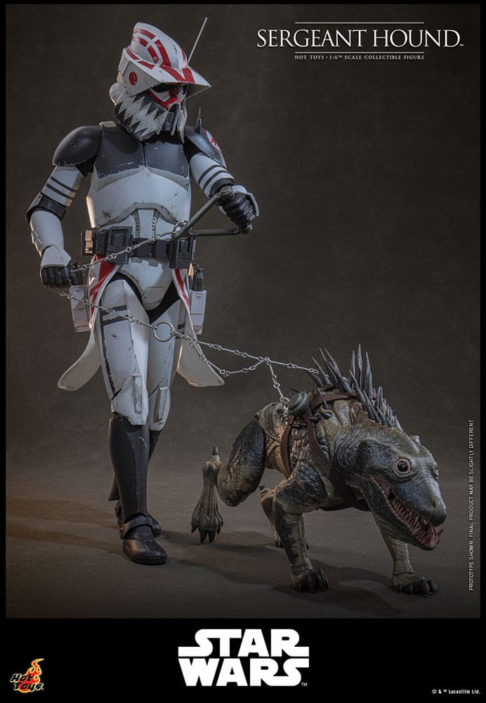 Hot Toys Star Wars: The Clone Wars Actionfigur 1/6 Sergeant Hound 30 cm