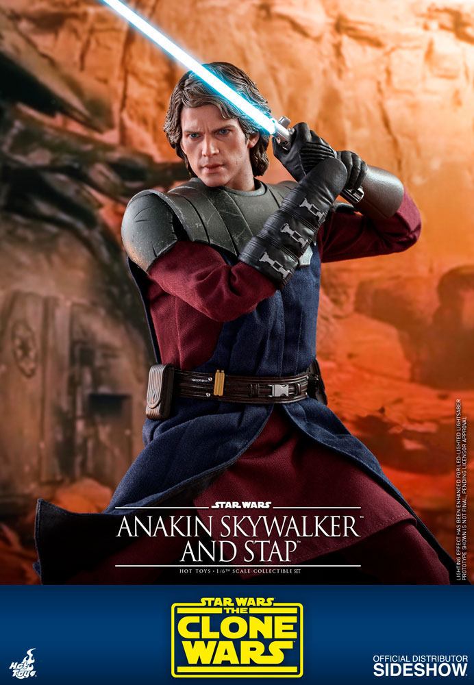 Hot Toys Star Wars The Clone Wars Anakin Skywalker & STAP 1/6 Actionfigur 31 cm