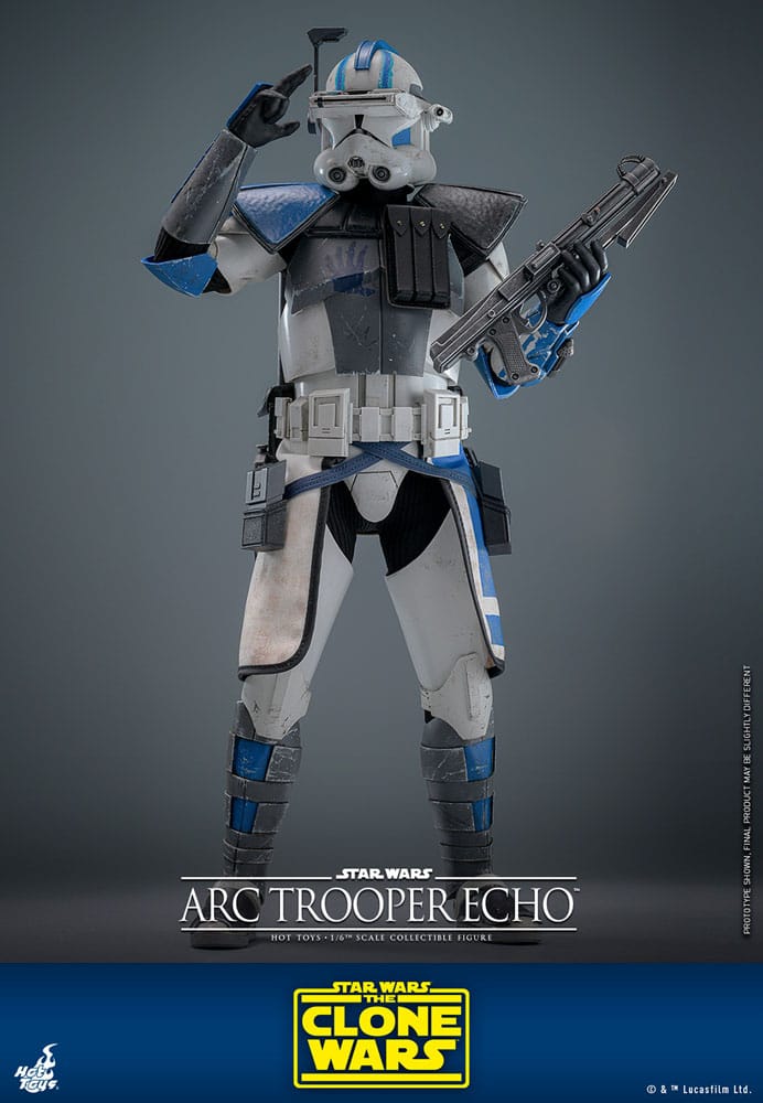 Hot Toys Star Wars The Clone Wars Arc Trooper Echo 1/6 Actionfigur