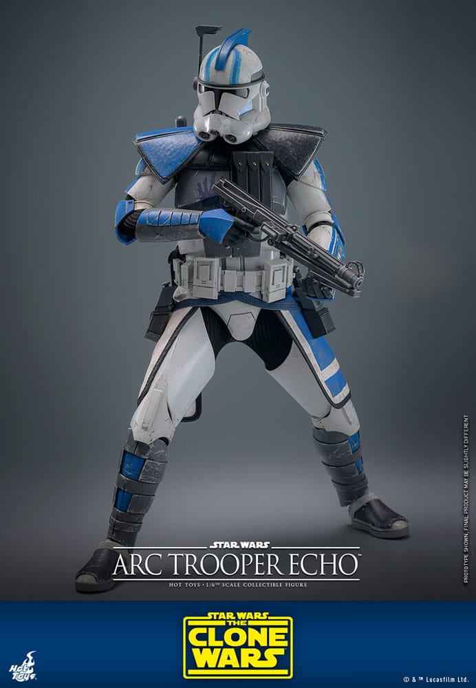 Hot Toys Star Wars The Clone Wars Arc Trooper Echo 1/6 Actionfigur