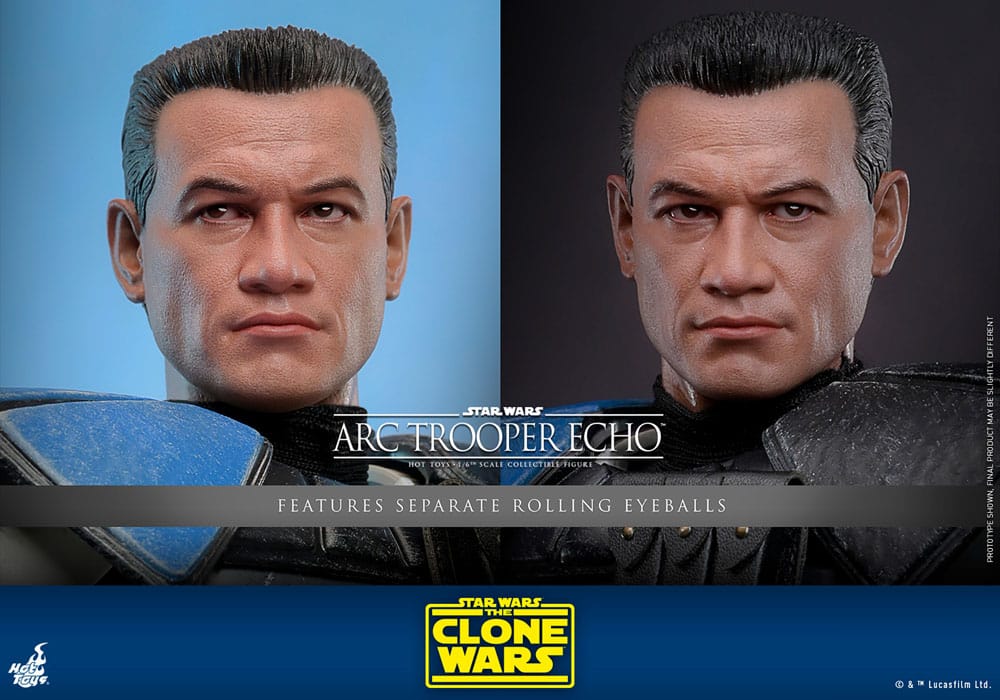 Hot Toys Star Wars The Clone Wars Arc Trooper Echo 1/6 Actionfigur