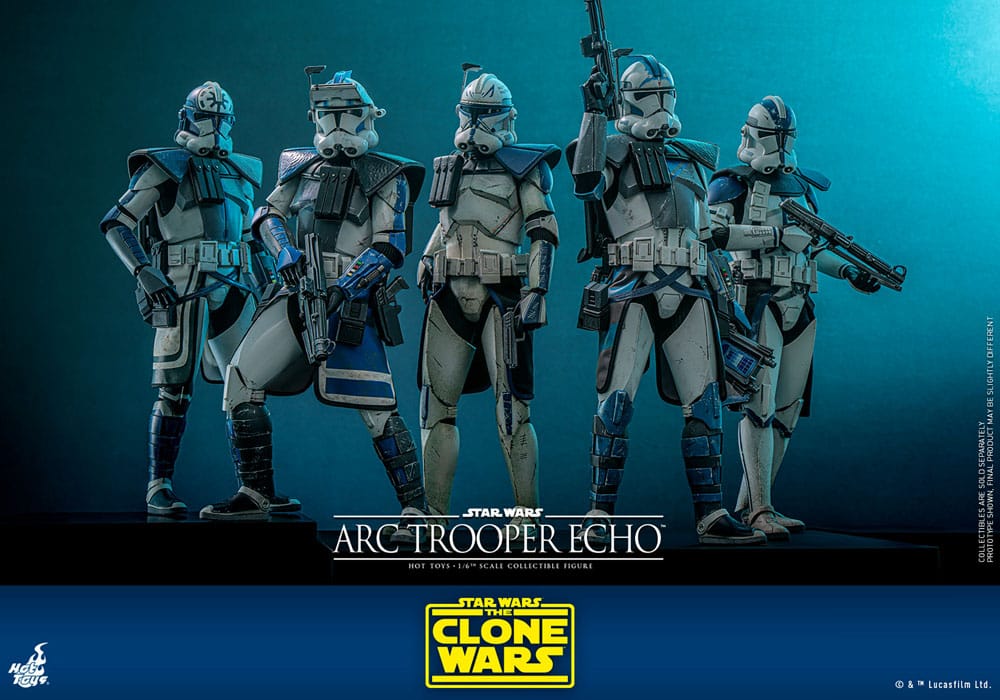 Hot Toys Star Wars The Clone Wars Arc Trooper Echo 1/6 Actionfigur