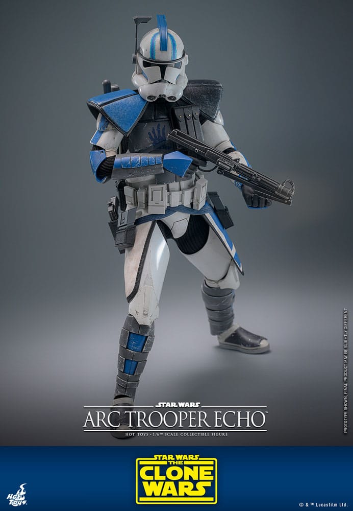 Hot Toys Star Wars The Clone Wars Arc Trooper Echo 1/6 Actionfigur
