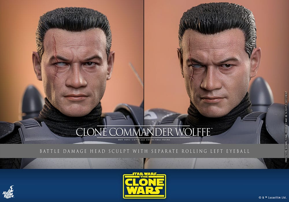 Hot Toys Star Wars The Clone Wars Clone Commander Wolffe 1/6 Actionfigur