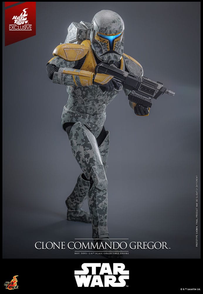 Hot Toys Star Wars The Clone Wars Clone Commando Gregor Exclusive 1/6 Actionfigur