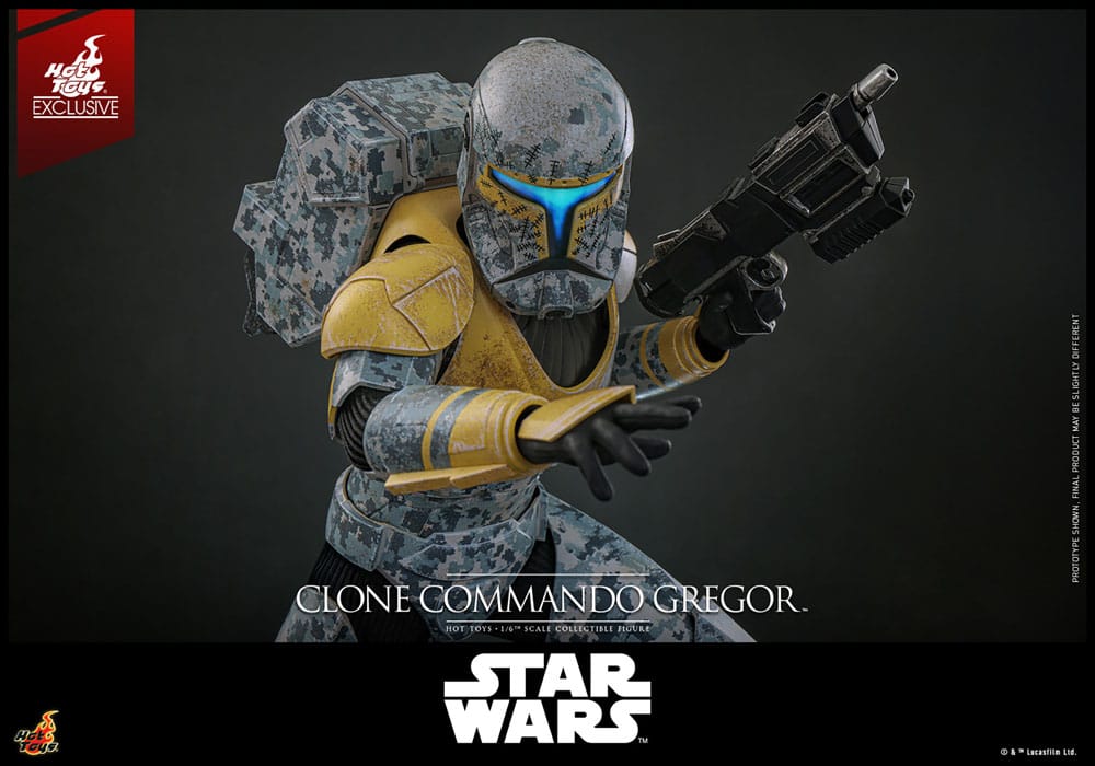 Hot Toys Star Wars The Clone Wars Clone Commando Gregor Exclusive 1/6 Actionfigur