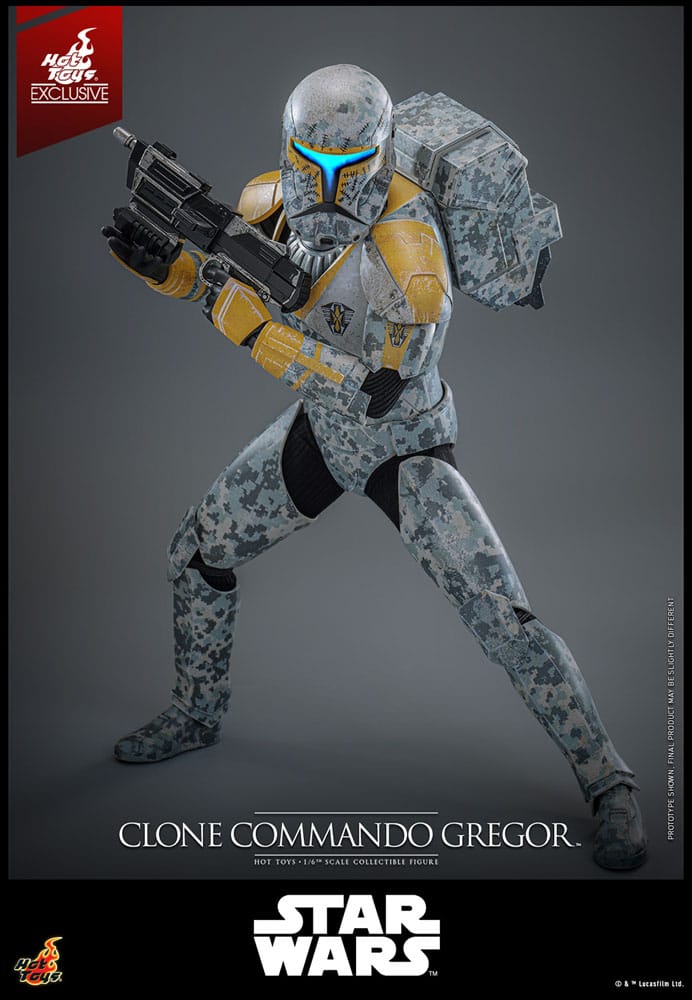 Hot Toys Star Wars The Clone Wars Clone Commando Gregor Exclusive 1/6 Actionfigur