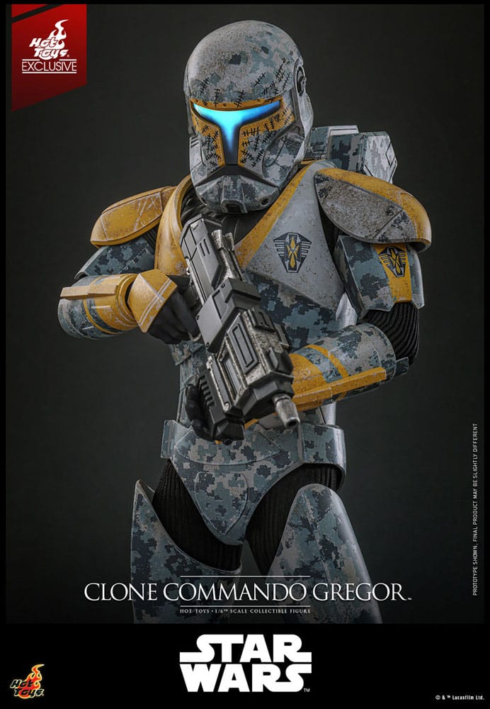 Hot Toys Star Wars The Clone Wars Clone Commando Gregor Exclusive 1/6 Actionfigur