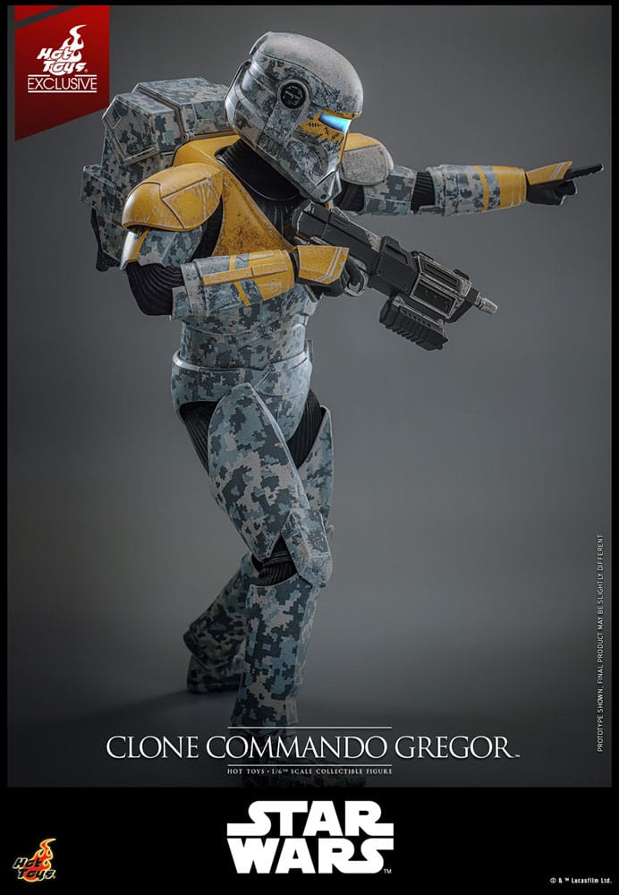 Hot Toys Star Wars The Clone Wars Clone Commando Gregor Exclusive 1/6 Actionfigur