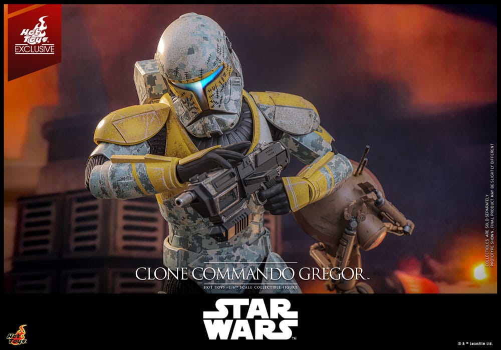 Hot Toys Star Wars The Clone Wars Clone Commando Gregor Exclusive 1/6 Actionfigur