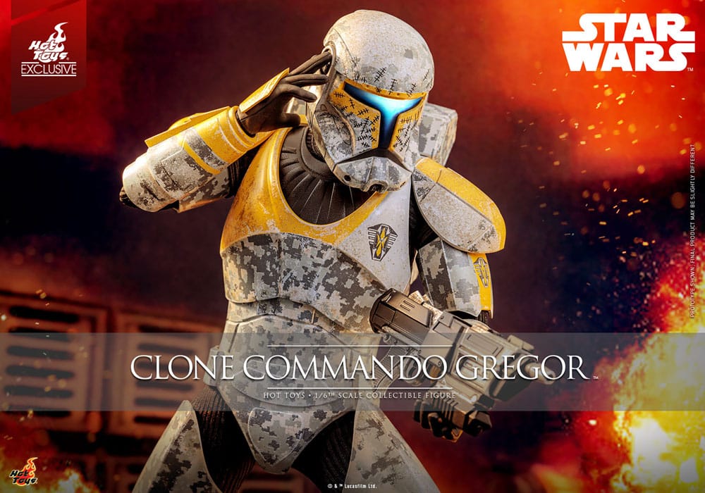 Hot Toys Star Wars The Clone Wars Clone Commando Gregor Exclusive 1/6 Actionfigur