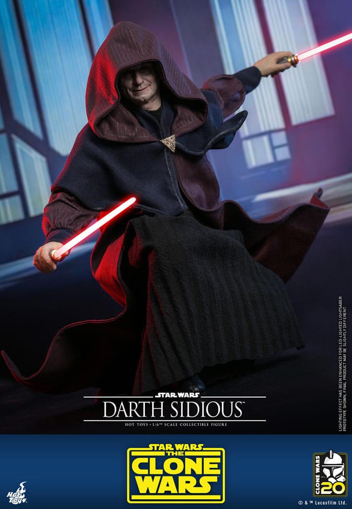 Hot Toys Star Wars The Clone Wars Darth Sidious 1/6 Actionfigur