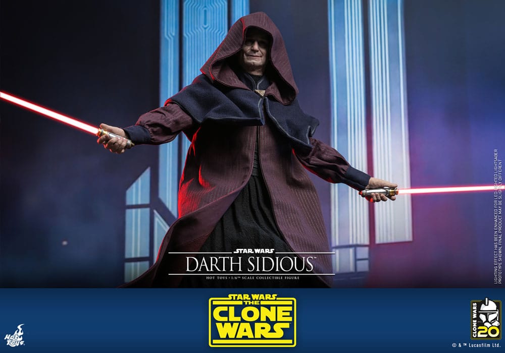 Hot Toys Star Wars The Clone Wars Darth Sidious 1/6 Actionfigur