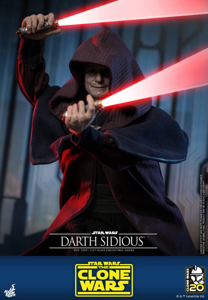 Hot Toys Star Wars The Clone Wars Darth Sidious 1/6 Actionfigur