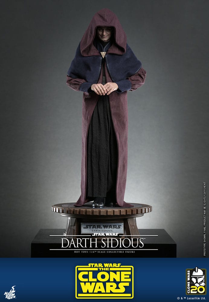 Hot Toys Star Wars The Clone Wars Darth Sidious 1/6 Actionfigur