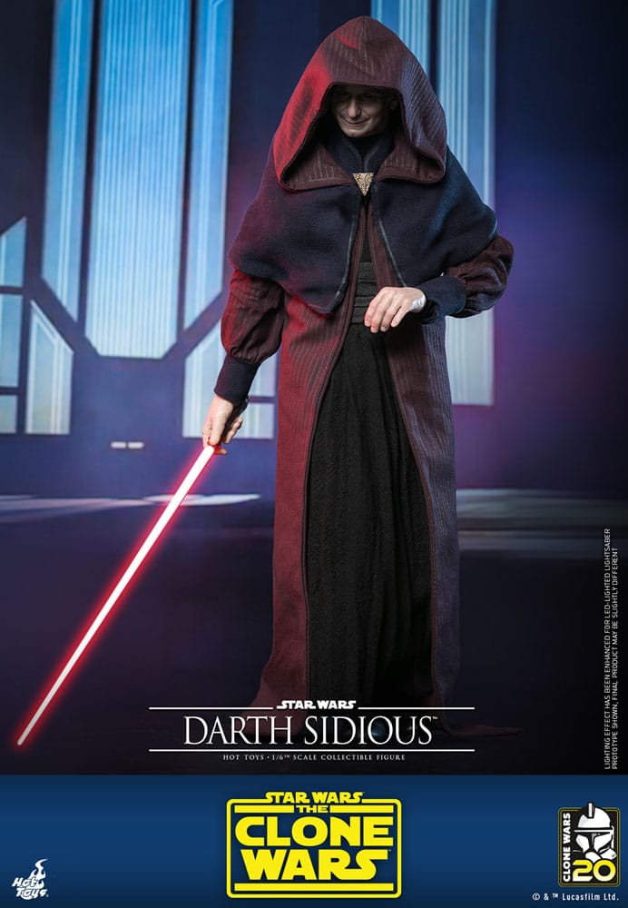 Hot Toys Star Wars The Clone Wars Darth Sidious 1/6 Actionfigur
