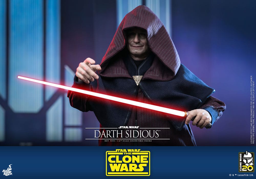 Hot Toys Star Wars The Clone Wars Darth Sidious 1/6 Actionfigur