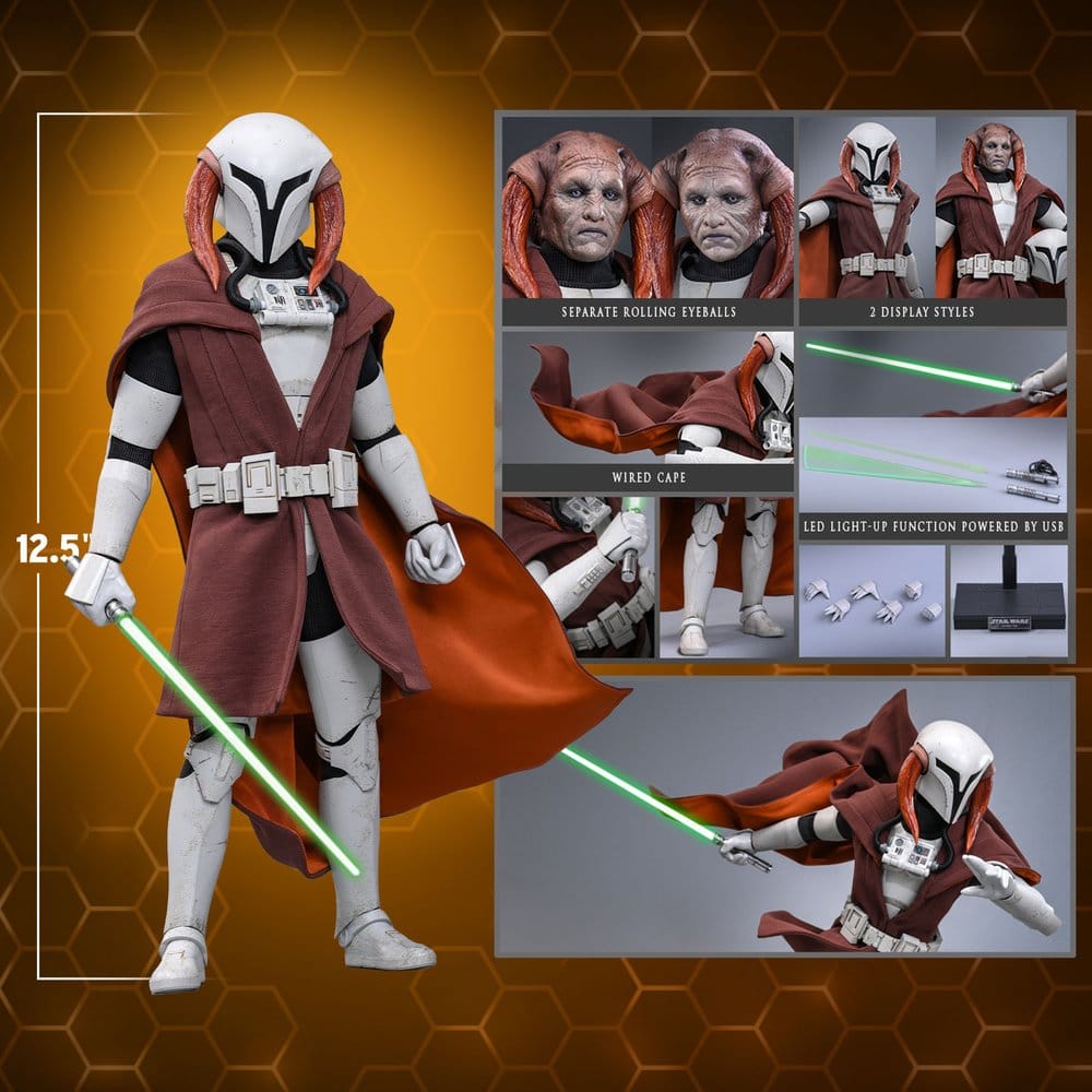 Hot Toys Star Wars The Clone Wars Saesee Tiin (Clone Armor) (Hot Toys Exclusive) 1/6 Actionfigur