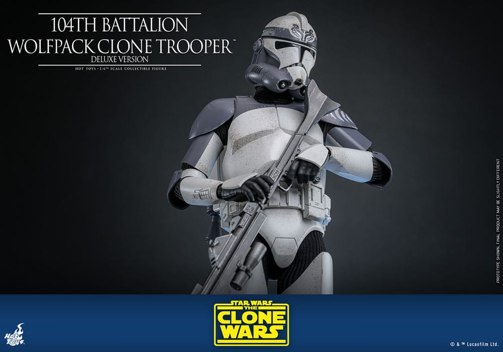 Hot Toys Star Wars The Clone Wars Wolfpack Clone Trooper 104th Battalion Deluxe 1/6 Actionfigur