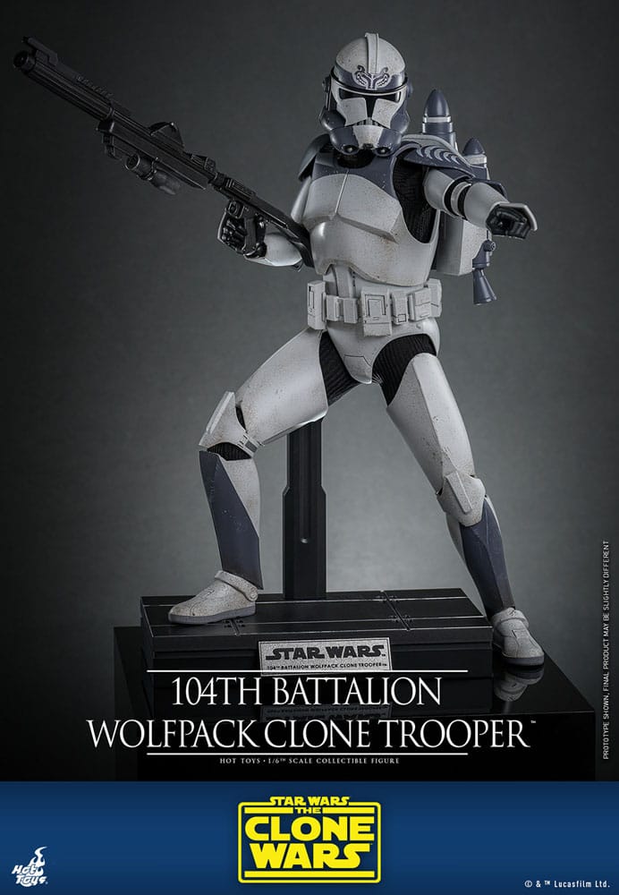 Hot Toys Star Wars The Clone Wars Wolfpack Clone Trooper 104th Battalion 1/6 Actionfigur