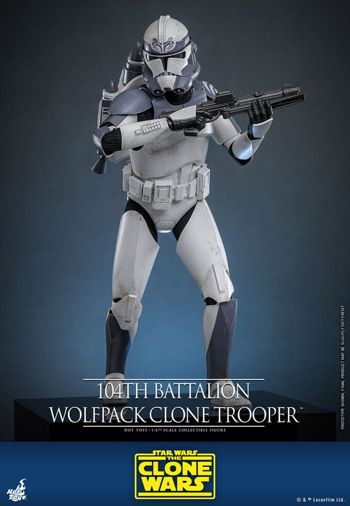 Hot Toys Star Wars The Clone Wars Wolfpack Clone Trooper 104th Battalion 1/6 Actionfigur