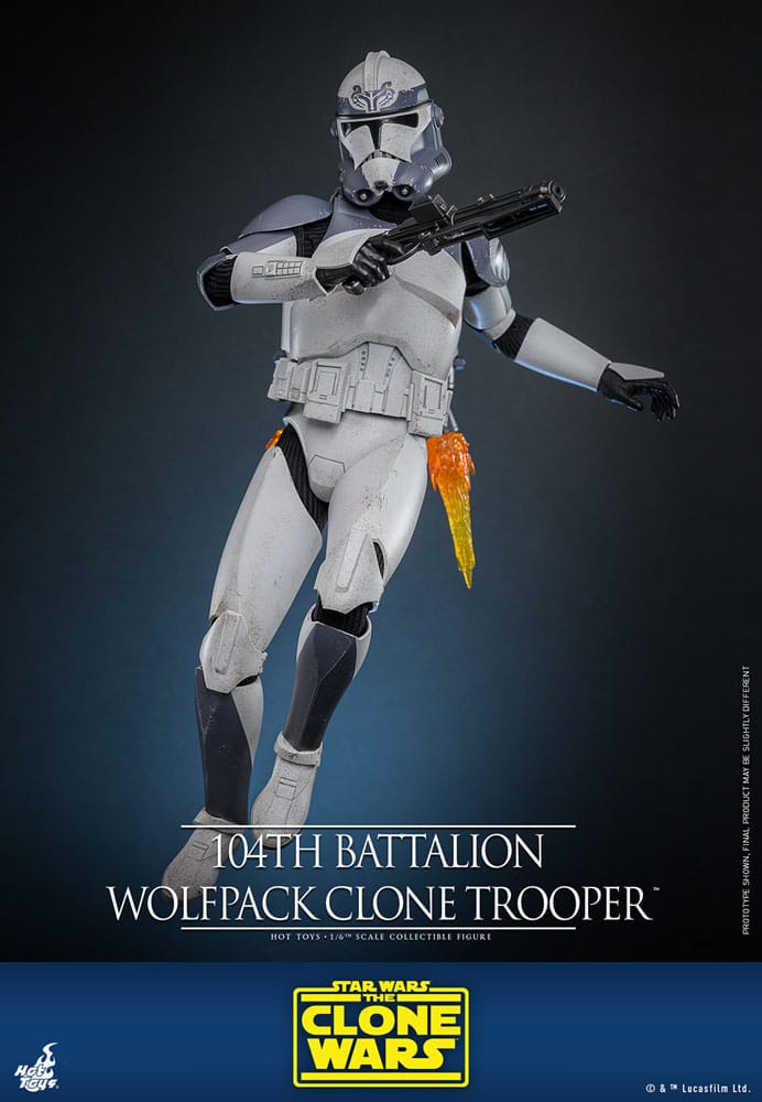 Hot Toys Star Wars The Clone Wars Wolfpack Clone Trooper 104th Battalion 1/6 Actionfigur