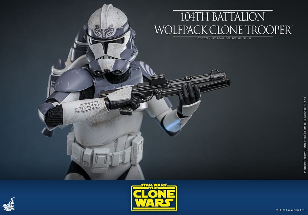 Hot Toys Star Wars The Clone Wars Wolfpack Clone Trooper 104th Battalion 1/6 Actionfigur