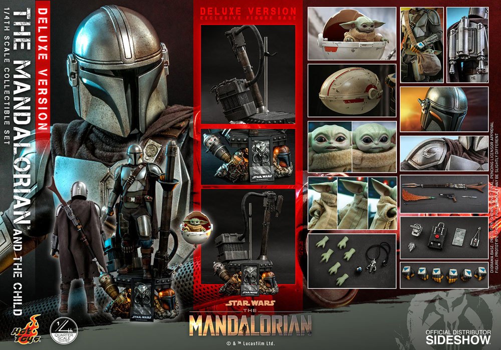Hot Toys Star Wars The Mandalorian Actionfiguren Doppelpack 1/4 The Mandalorian & The Child Deluxe 46 cm