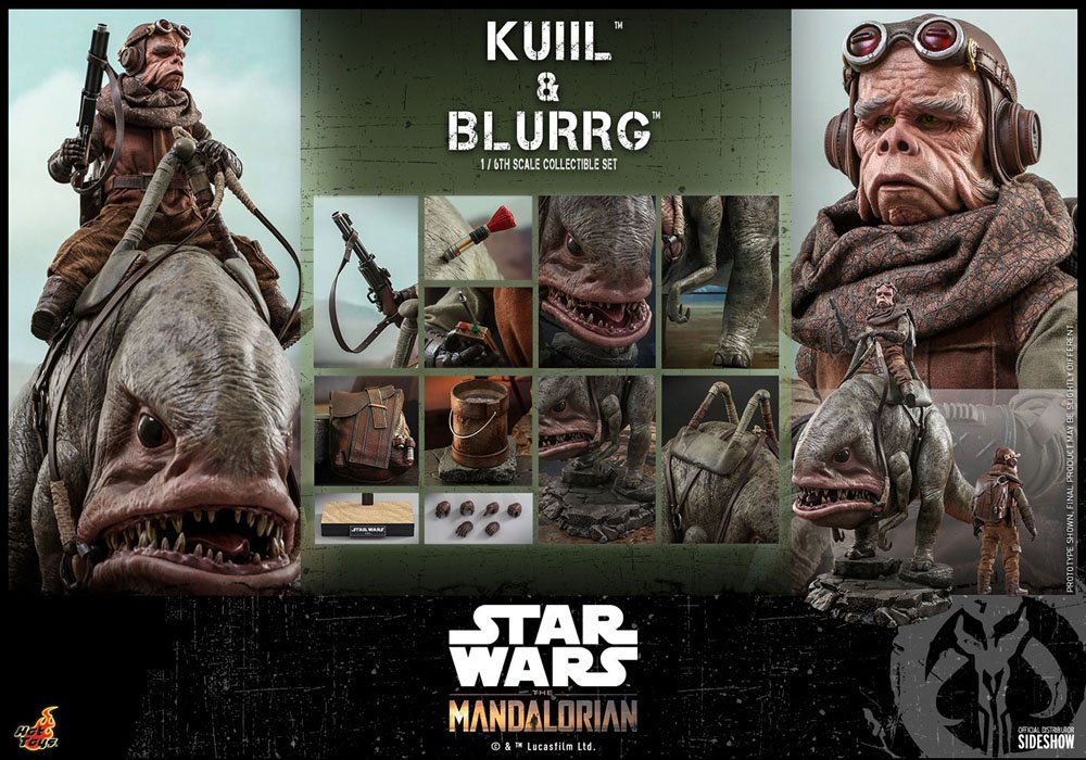 Hot Toys Star Wars The Mandalorian Actionfiguren Doppelpack 1/6 Kuiil & Blurrg 37 cm