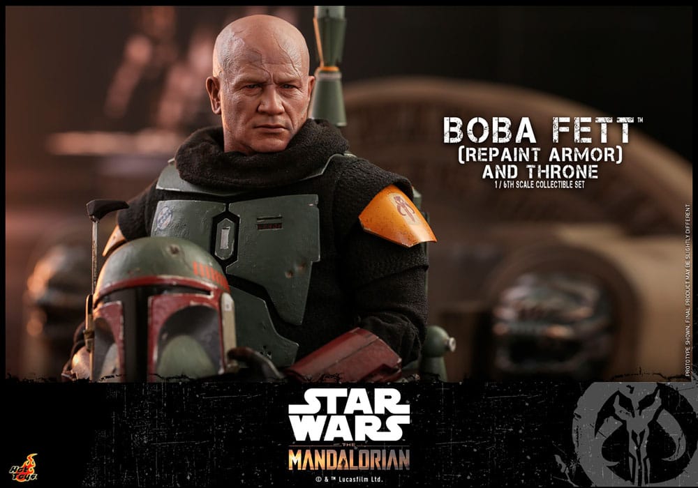 Hot Toys Star Wars The Mandalorian Boba Fett Repaint Armor and Throne Special Edition 1/6 Actionfigur