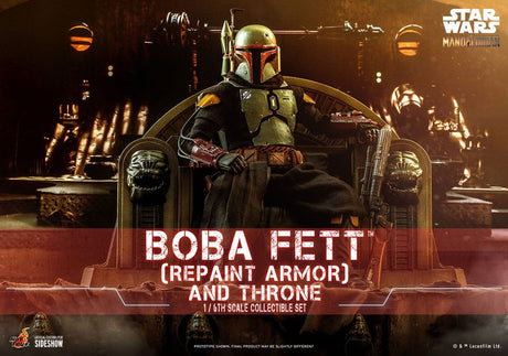 Hot Toys Star Wars The Mandalorian Boba Fett Repaint Armor and Throne Special Edition 1/6 Actionfigur