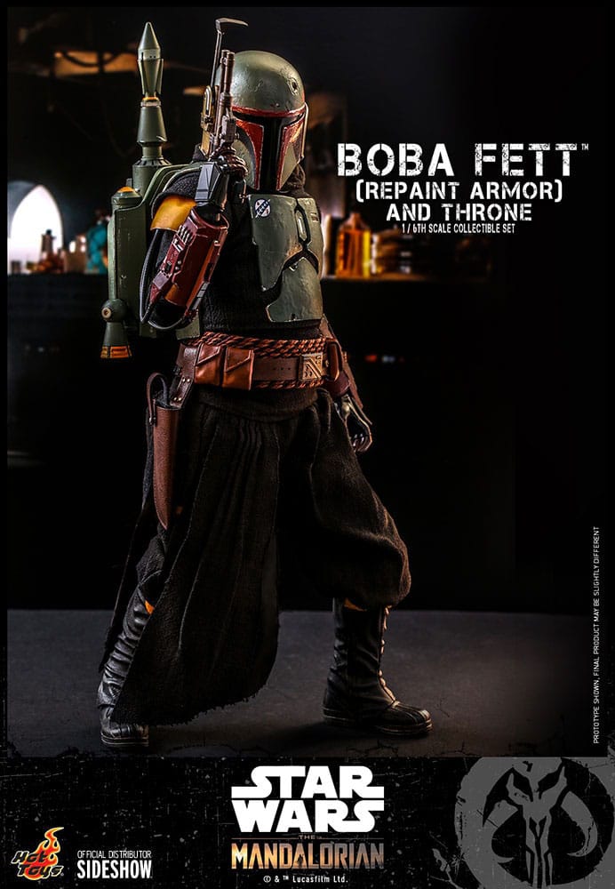 Hot Toys Star Wars The Mandalorian Boba Fett Repaint Armor and Throne Special Edition 1/6 Actionfigur