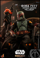 Hot Toys Star Wars The Mandalorian Boba Fett Repaint Armor and Throne Special Edition 1/6 Actionfigur