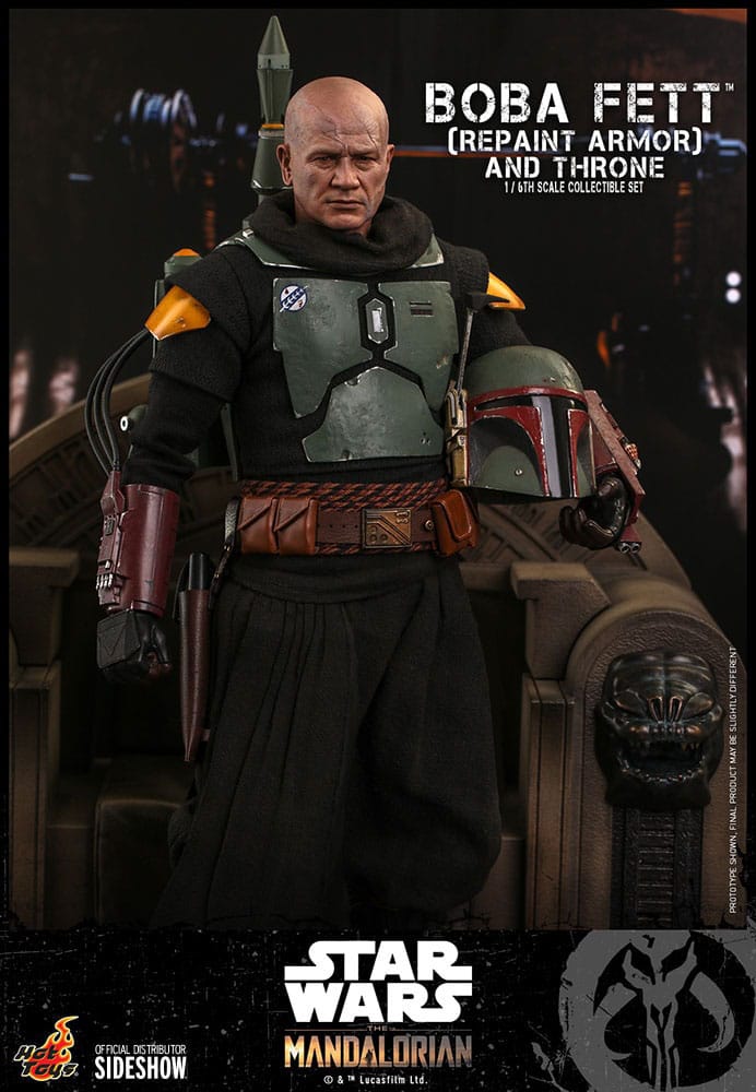 Hot Toys Star Wars The Mandalorian Boba Fett Repaint Armor Throne Edition 1/6 Actionfigur
