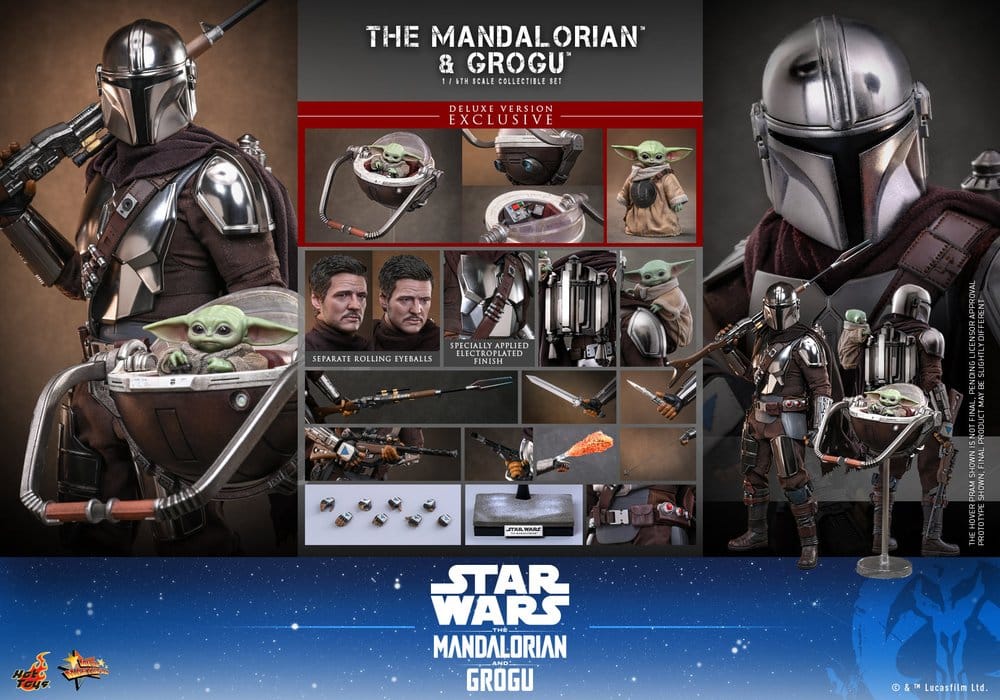 Hot Toys Star Wars The Mandalorian & Grogu (Deluxe Version) 1/6 Actionfigur