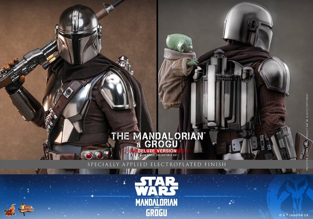 Hot Toys Star Wars The Mandalorian & Grogu (Deluxe Version) 1/6 Actionfigur