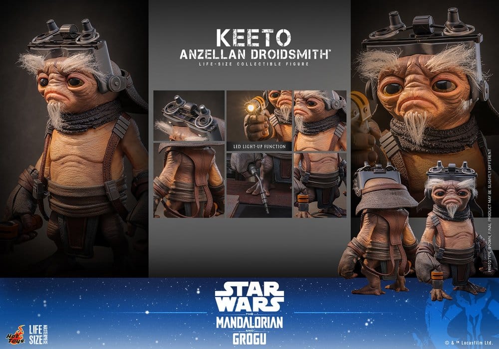 Hot Toys Star Wars The Mandalorian & Grogu Keeto (Anzellan Droidsmith) Life-Size Figur