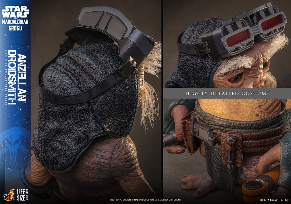 Hot Toys Star Wars The Mandalorian & Grogu Lebensgroße Anzellan Droidsmith Figur