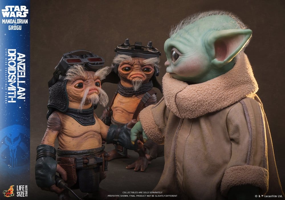 Hot Toys Star Wars The Mandalorian & Grogu Lebensgroße Anzellan Droidsmith Figur
