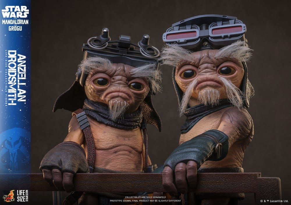 Hot Toys Star Wars The Mandalorian & Grogu Lebensgroße Anzellan Droidsmith Figur