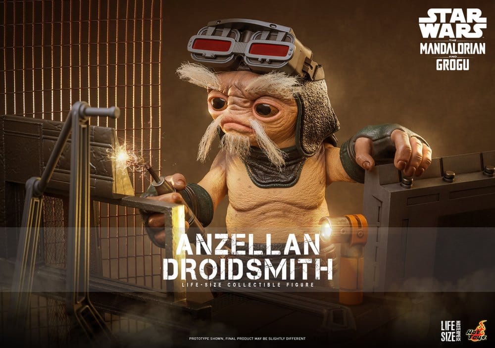 Hot Toys Star Wars The Mandalorian & Grogu Lebensgroße Anzellan Droidsmith Figur