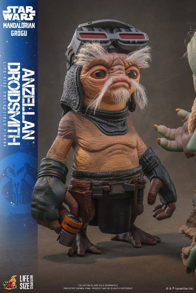 Hot Toys Star Wars The Mandalorian & Grogu Lebensgroße Anzellan Droidsmith Figur