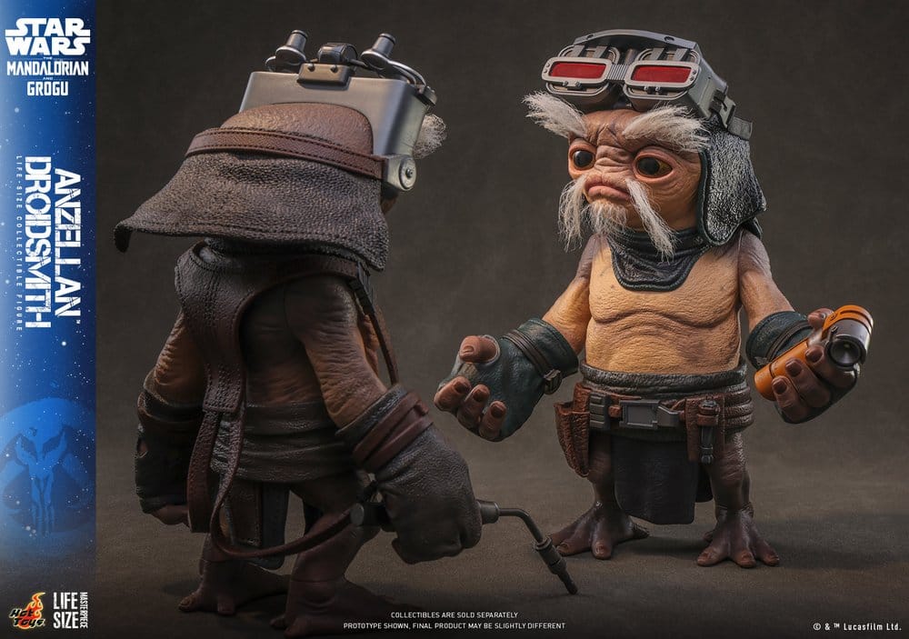 Hot Toys Star Wars The Mandalorian & Grogu Lebensgroße Anzellan Droidsmith Figur