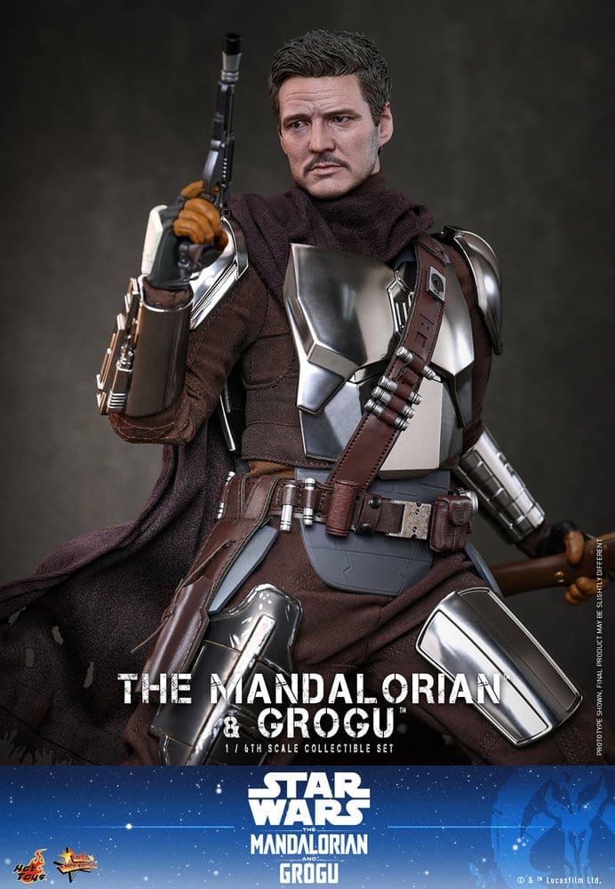 Hot Toys Star Wars: The Mandalorian & Grogu Movie Masterpiece Actionfigur 1/6 The Mandalorian and Grogu 31 cm