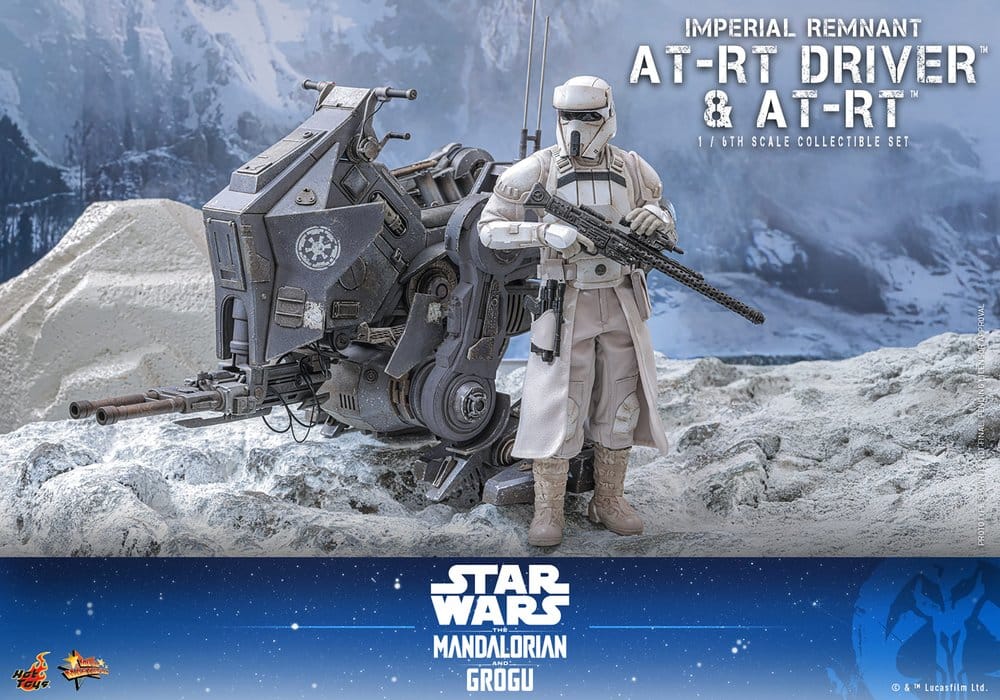 Hot Toys Star Wars: The Mandalorian & Grogu Movie Masterpiece Actionfiguren Set 1/6 Imperial Remnant AT-RT Driver &